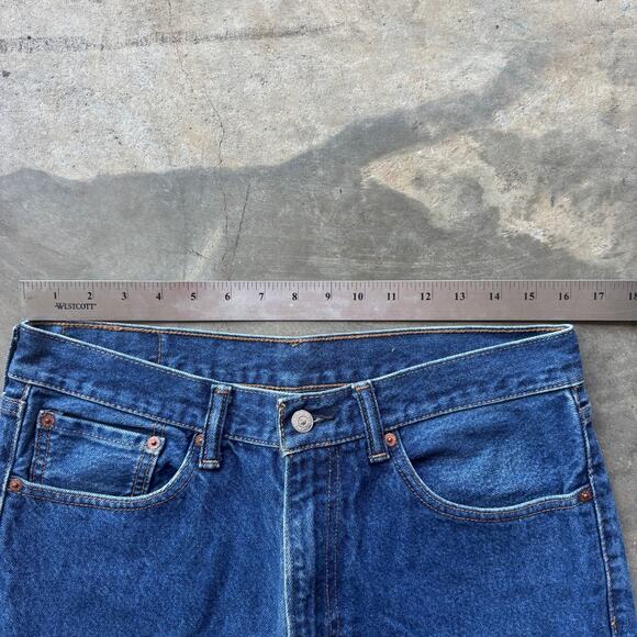 Levi's 505 Jeans Men's 32x30 Blue Straight Leg Mid Rise Regular Fit Denim - Picture 5 of 13